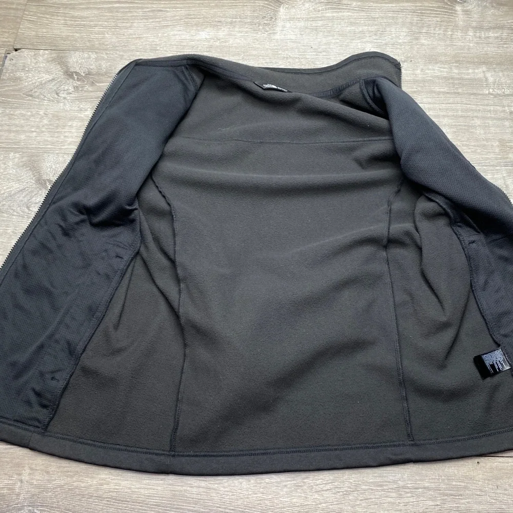 The North Face Jacket‎ Mens Small Black Full Zip Fleece Lined Polyester Track